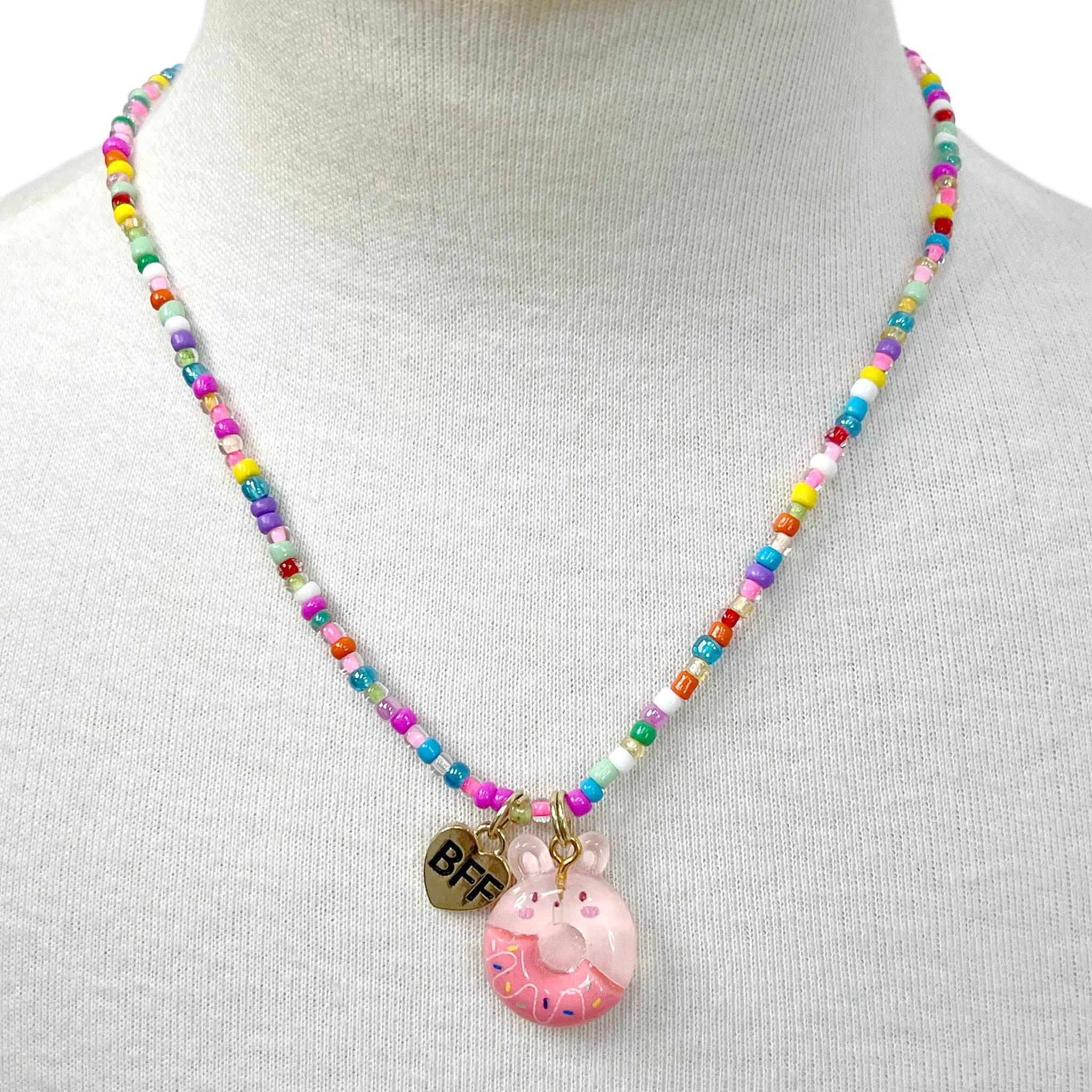 Pink Poppy - BFF Donut Necklace Set