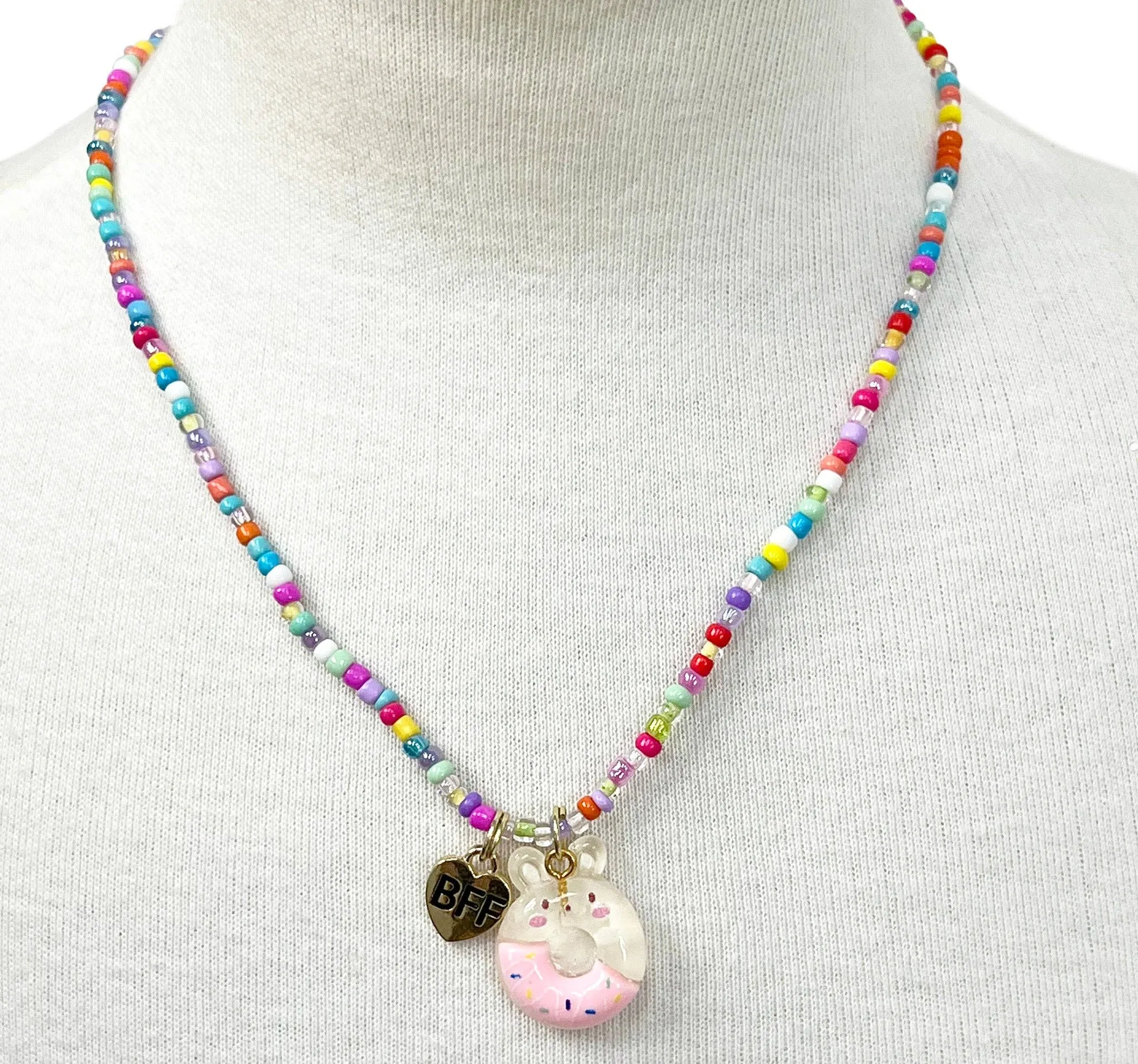 Pink Poppy - BFF Donut Necklace Set