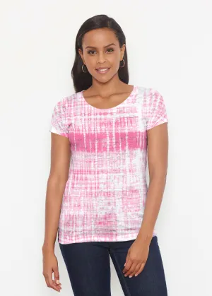 Pink Tie Dye (14254) ~ Signature Short Sleeve Scoop Shirt