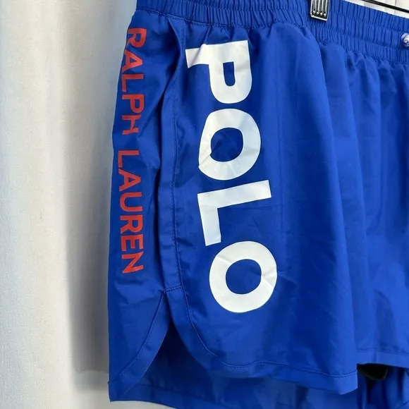 Polo Ralph Lauren Women's Athletic Draw String Short Shorts - Blue - size XXL