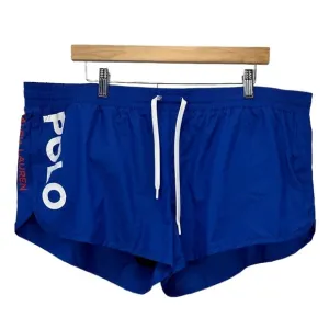 Polo Ralph Lauren Women's Athletic Draw String Short Shorts - Blue - size XXL