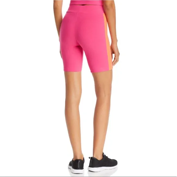 Puma Side-Stripe Bodysuit &amp; Bike Shorts Set