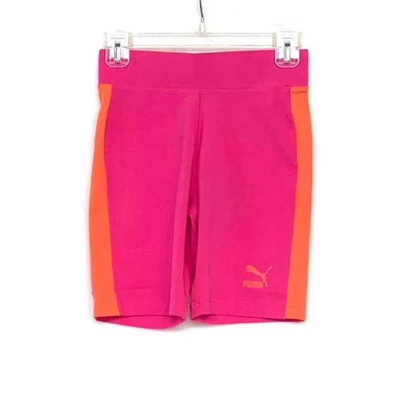 Puma Side-Stripe Bodysuit &amp; Bike Shorts Set