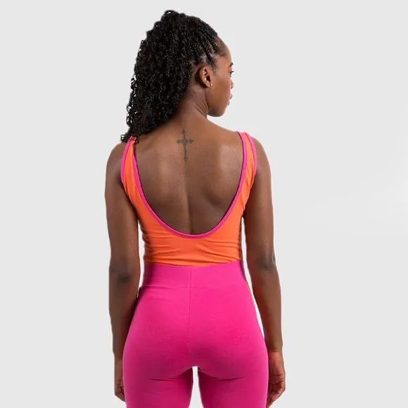 Puma Side-Stripe Bodysuit &amp; Bike Shorts Set