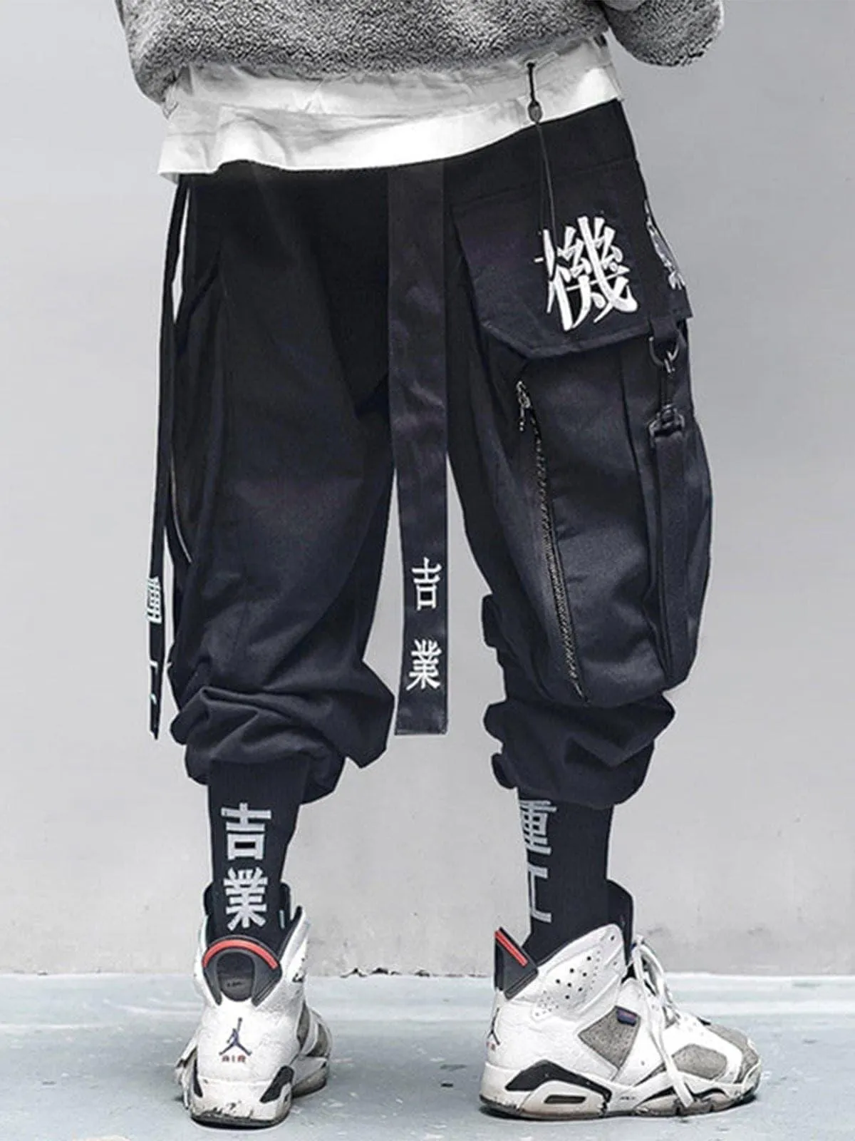 " Destruction god black angel " Cargo pants