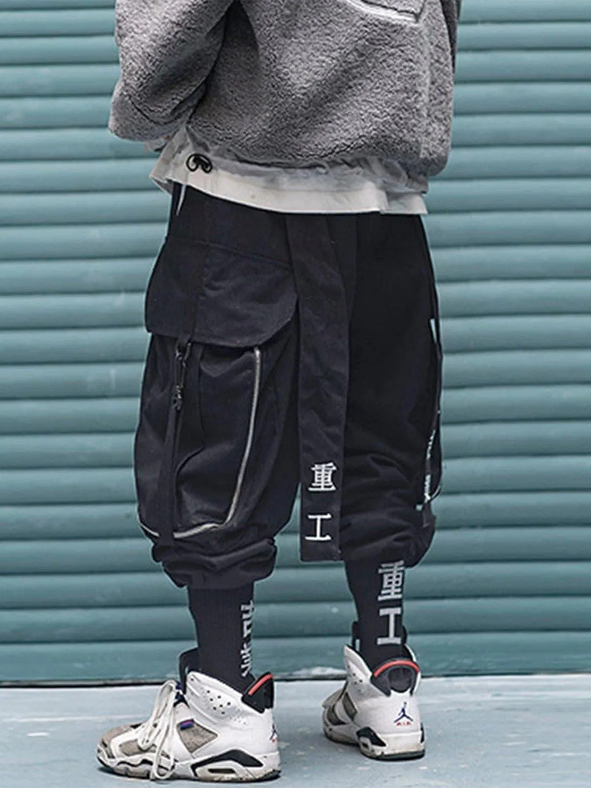 " Destruction god black angel " Cargo pants