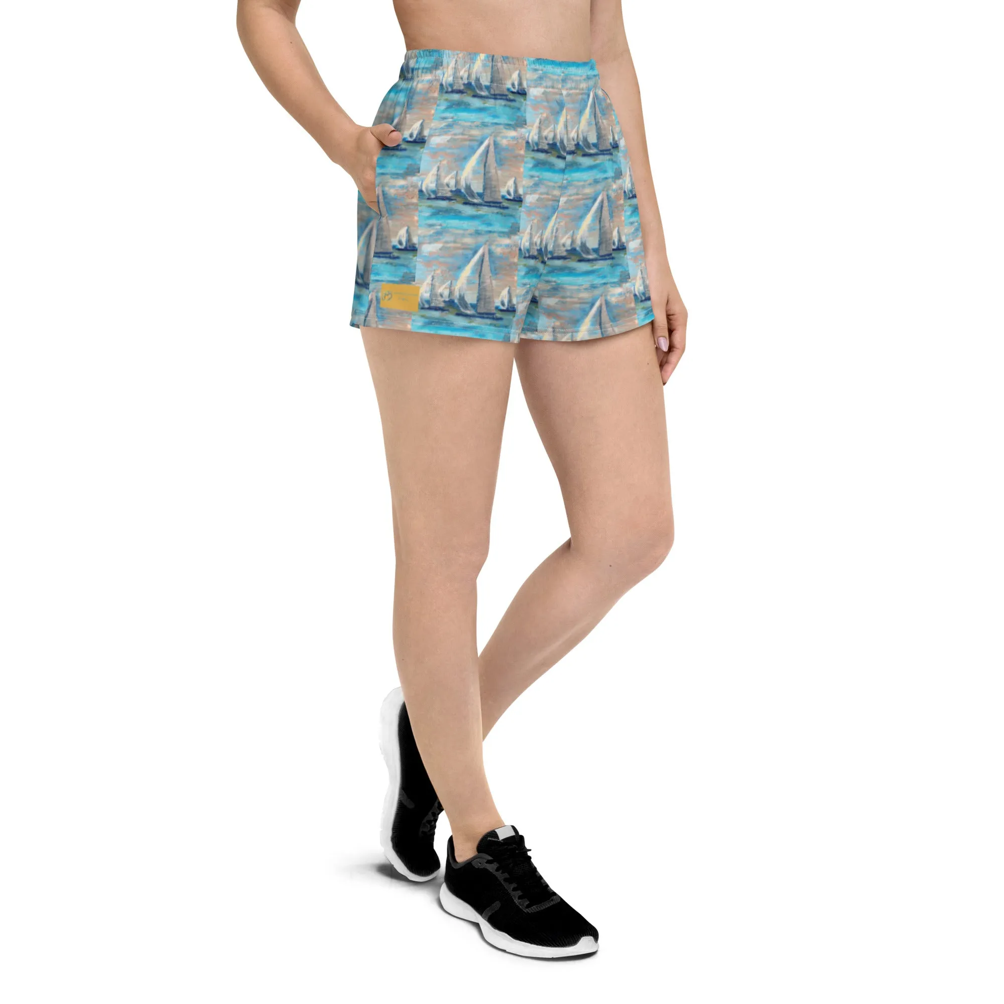 "Marina City" Women’s Recycled Athletic Shorts