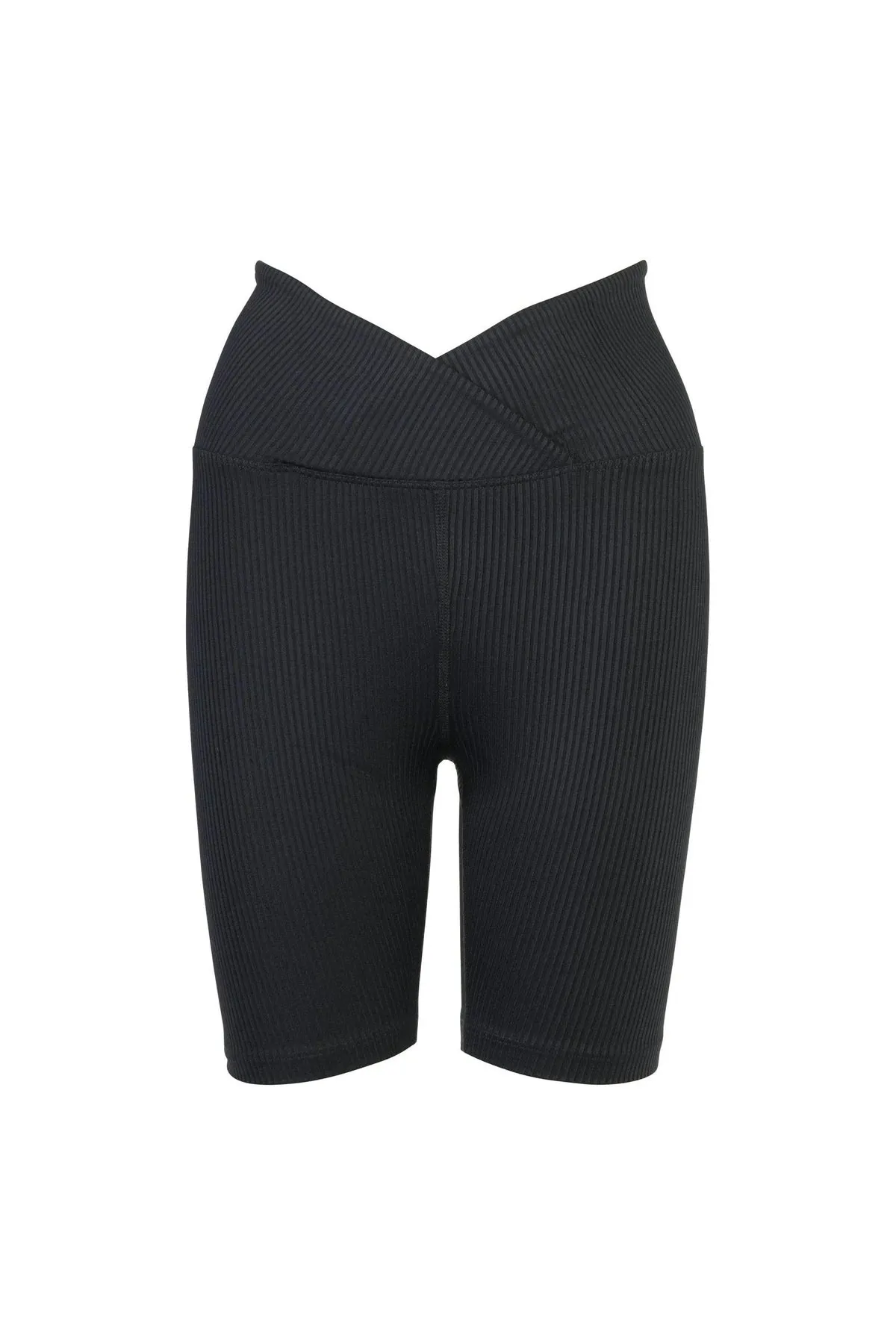 Ribbed V Waist Biker Short