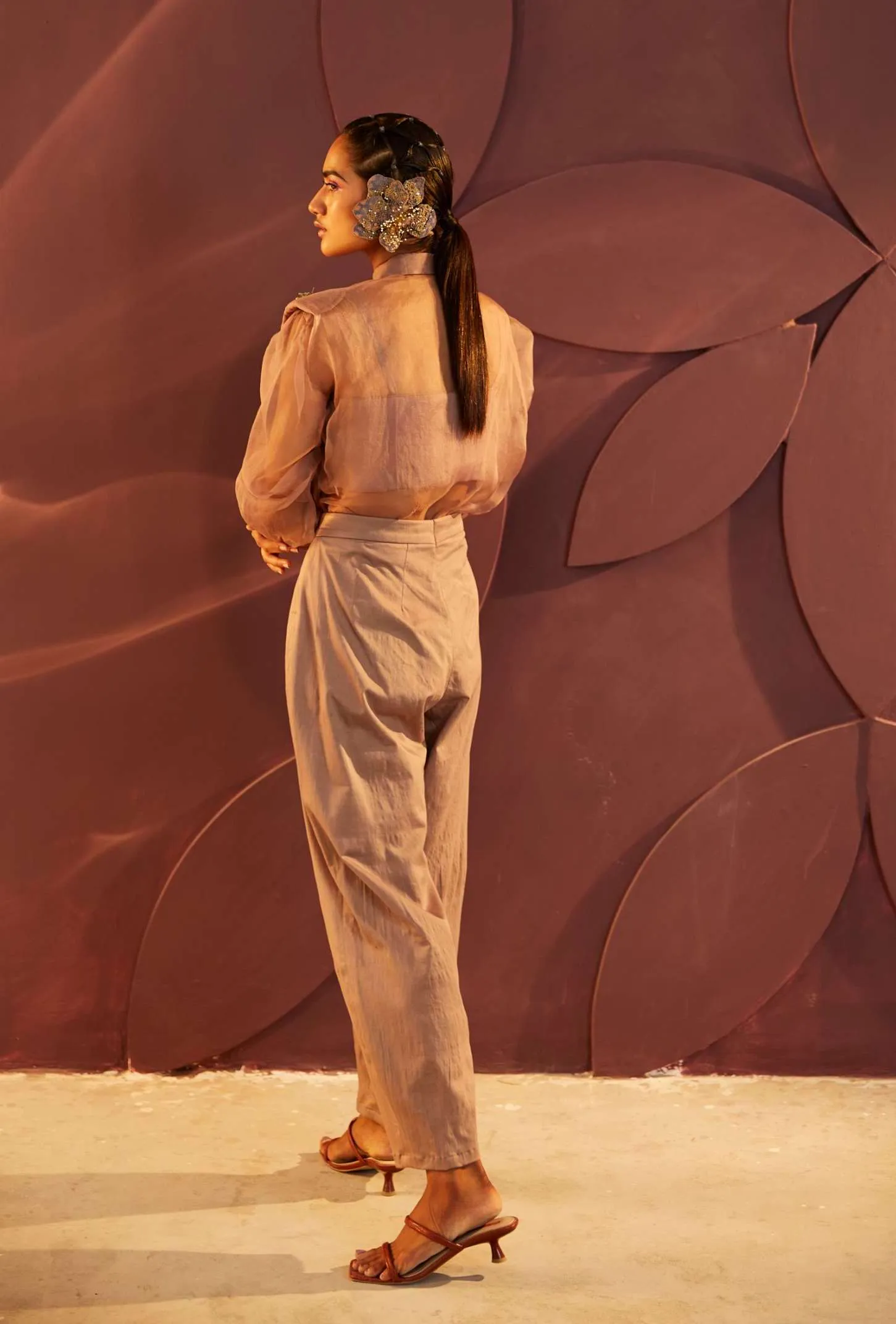 Rosewood Shirt And Chino Pants Set