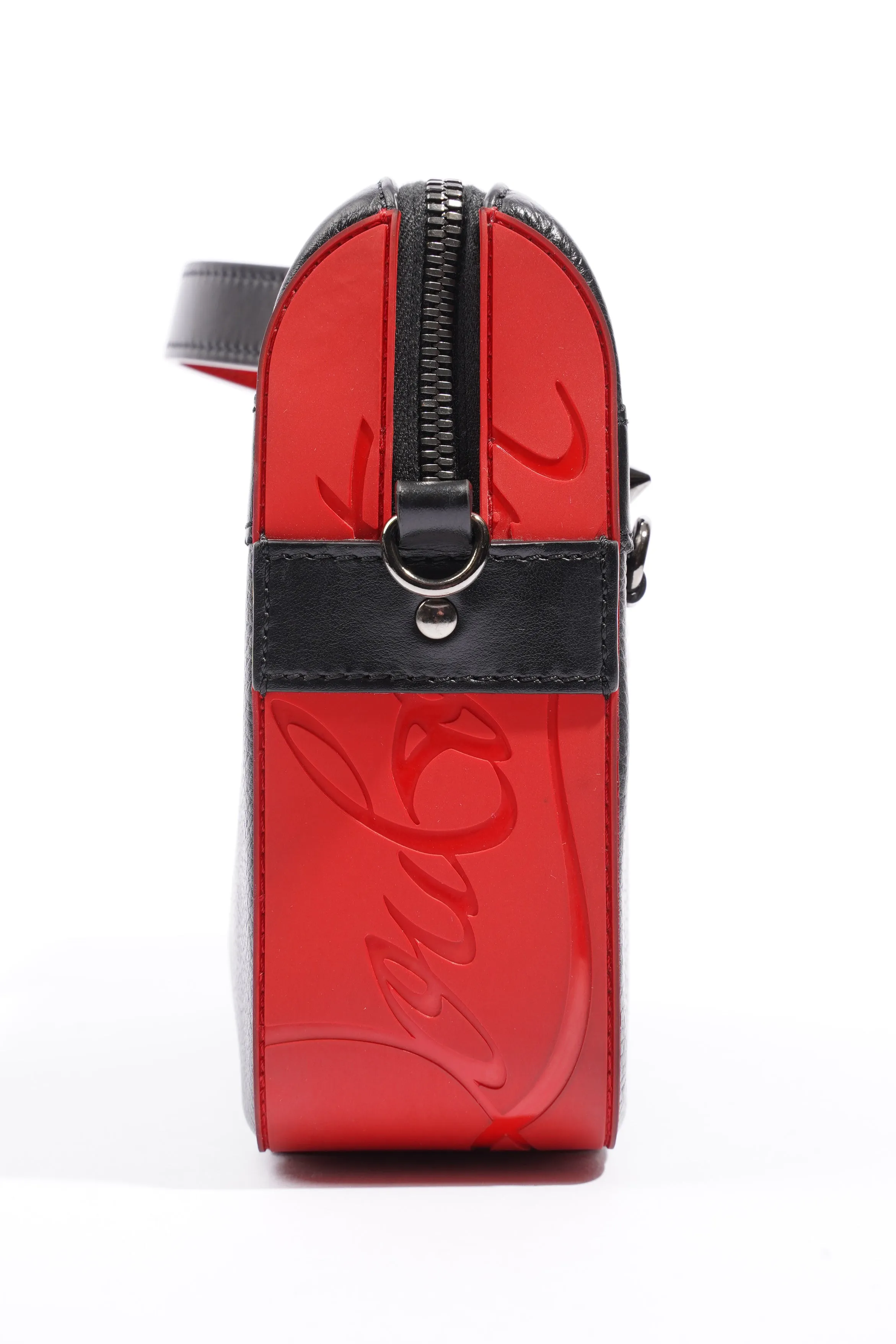 Ruisbuddy Messenger Bag  Black / Red Calfskin Leather