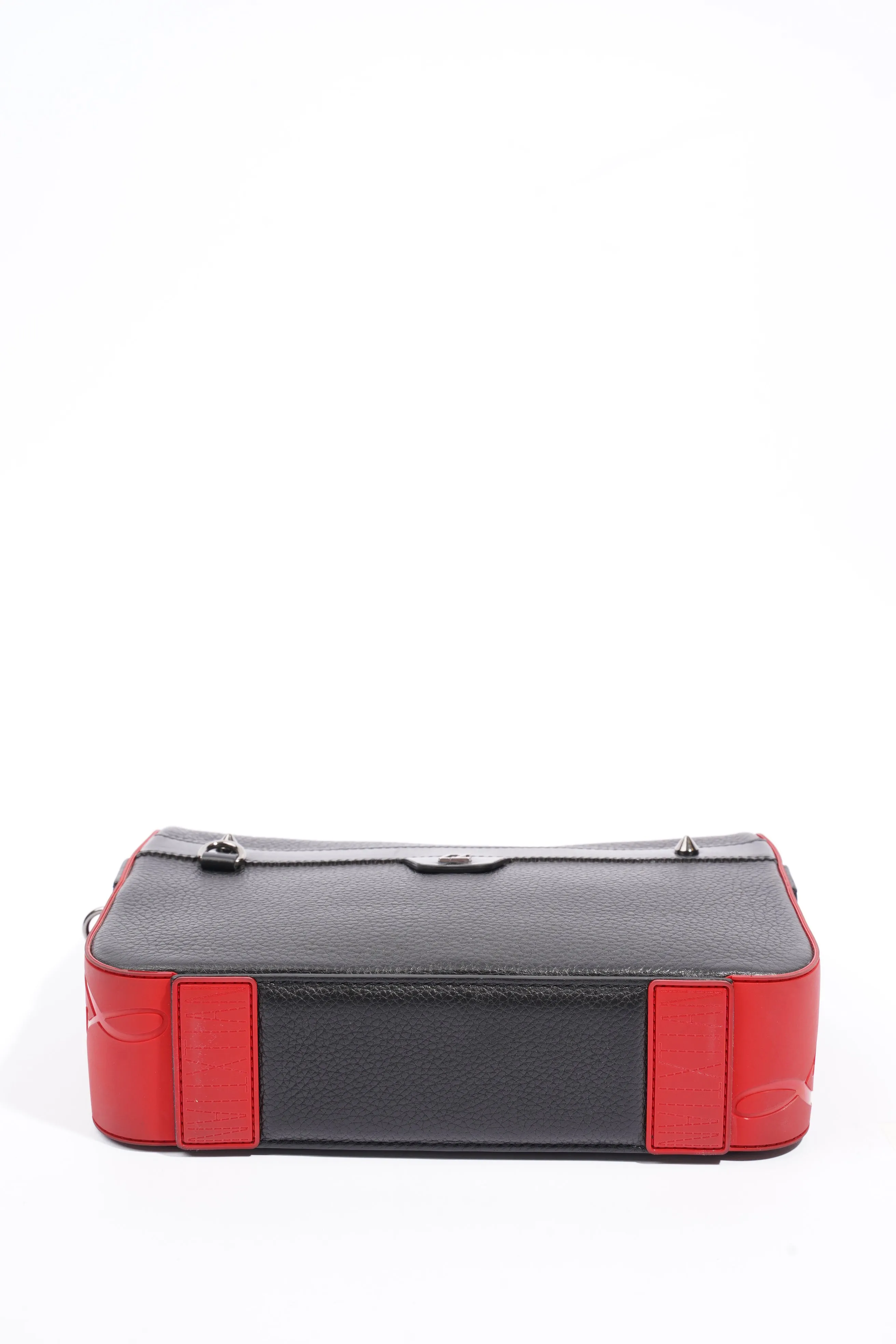 Ruisbuddy Messenger Bag  Black / Red Calfskin Leather