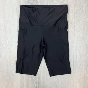 Running Bare Womens Black Bike Shorts Size 12