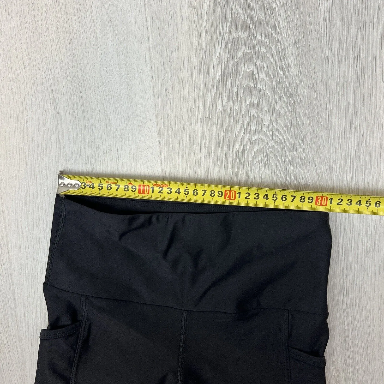 Running Bare Womens Black Bike Shorts Size 12