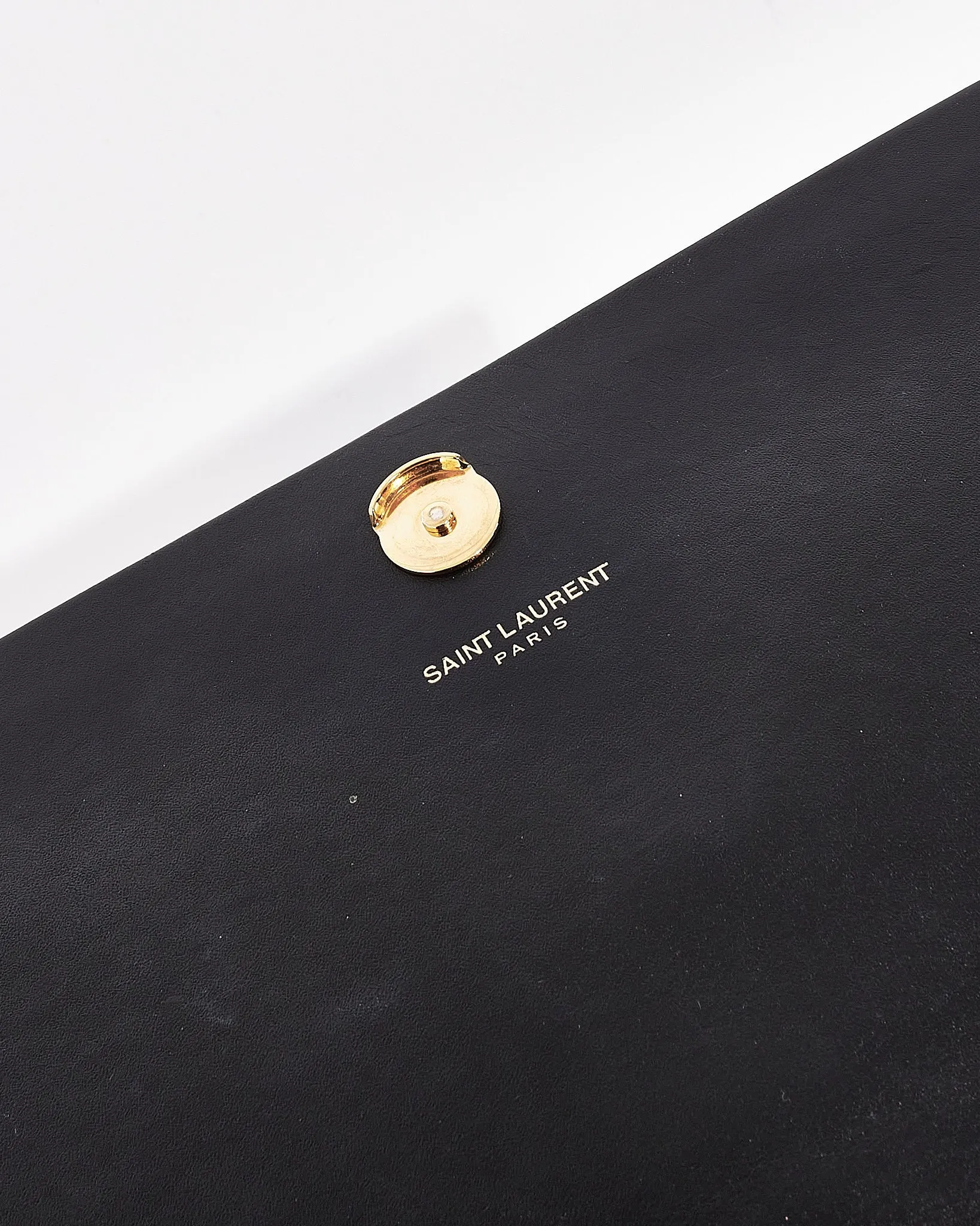 Saint Laurent Black Leather Medium Tassel Kate Chain Crossbody Bag