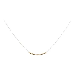 SALE - 2-Tone Curved Tube Necklaces