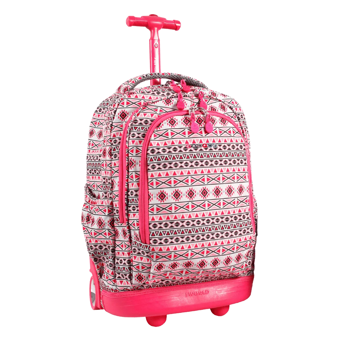 Setbeamer Rolling Backpack With Lunch Bag (18 Inch) in Skandi Pink - Final Sale