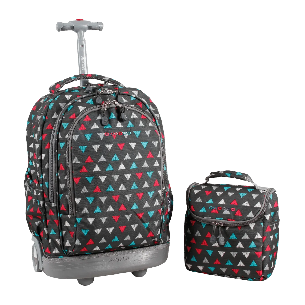 Setbeamer Rolling Backpack With Lunch Bag (18 Inch) in Sprinkle - Final Sale