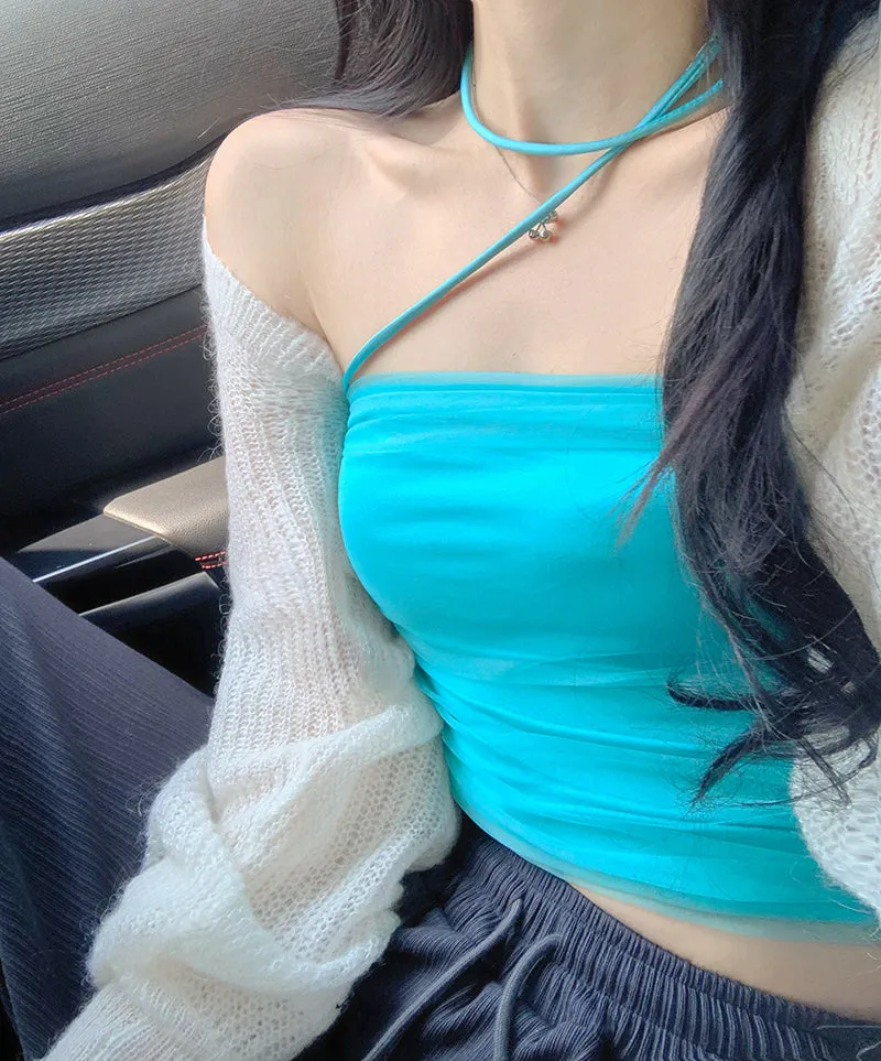 Sexy Hanging Sling Camisole Crop Tops
