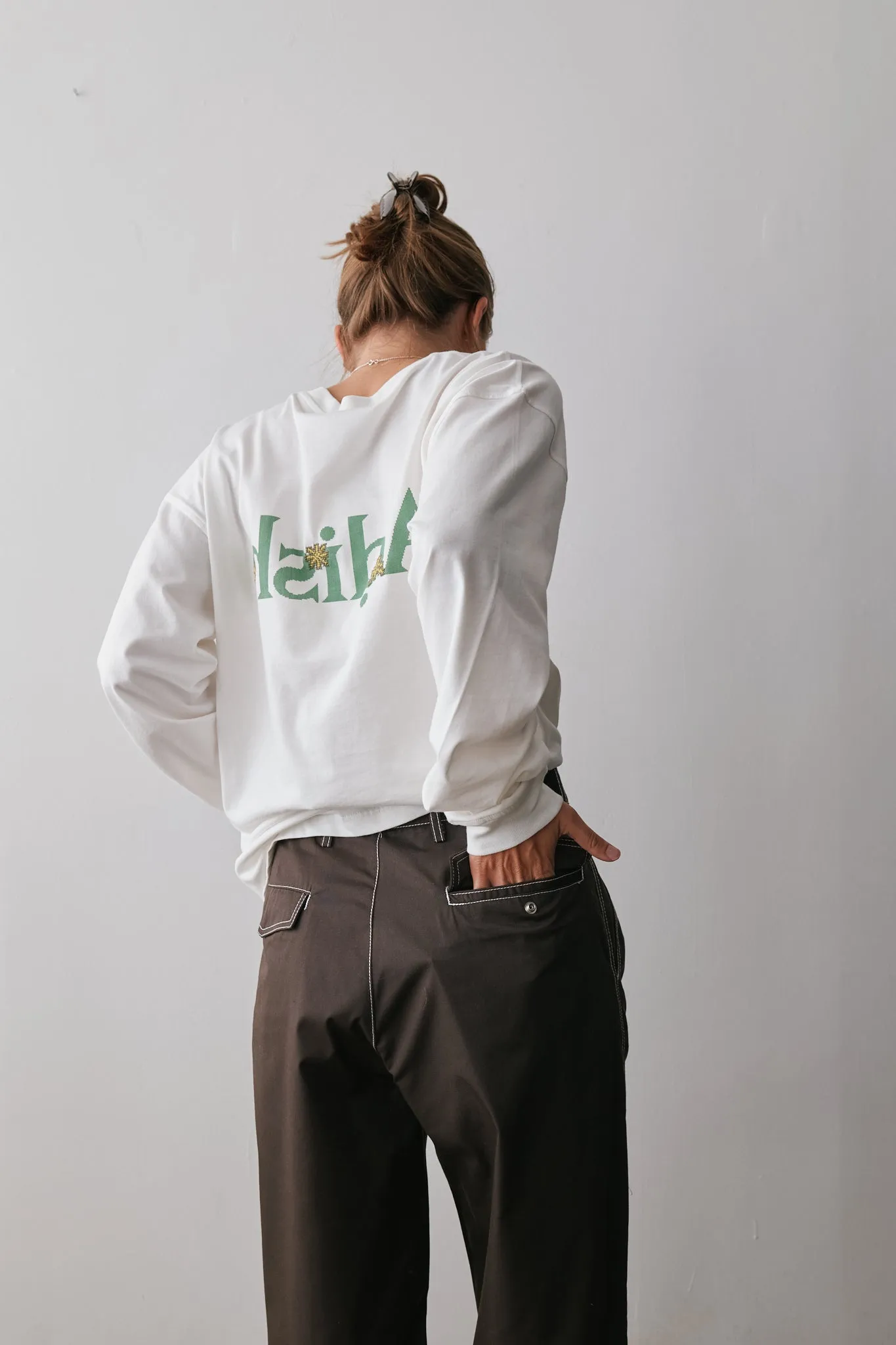 Shajarat Contrast Stiched Chino Trousers