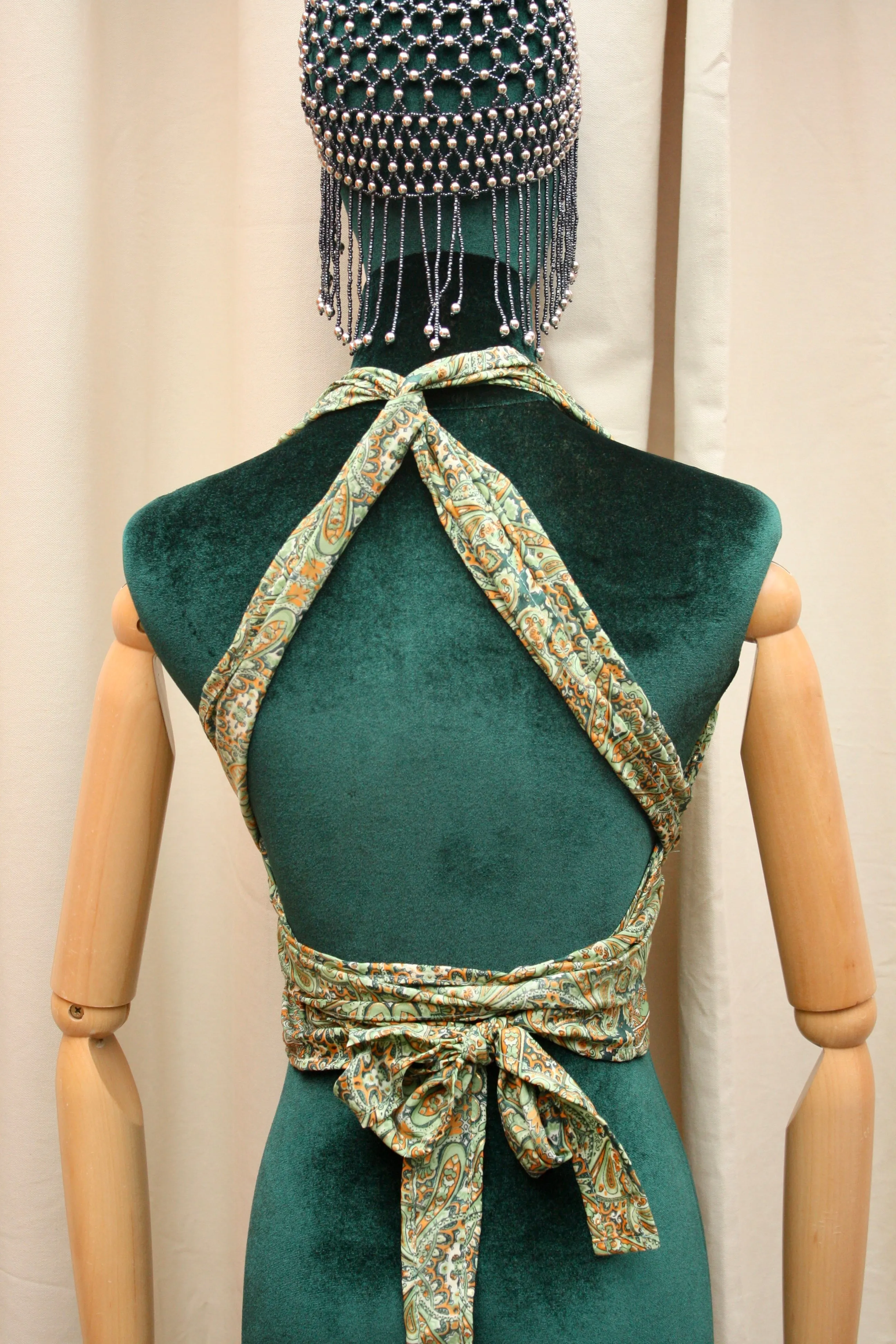 Silk Multi-Way Halter Top
