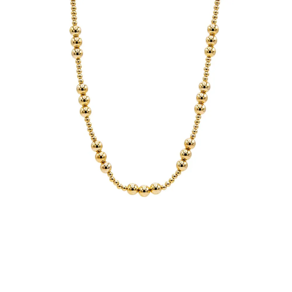 Small & Large Beaded Ball Necklace