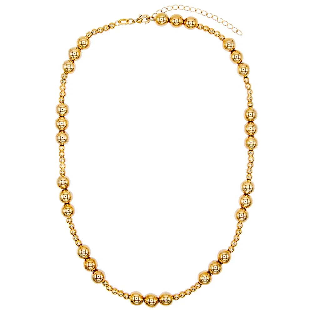 Small & Large Beaded Ball Necklace