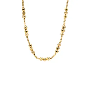 Small & Large Beaded Ball Necklace