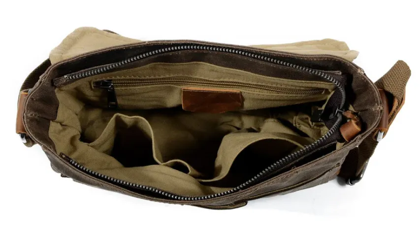 Small Canvas Messenger Bag | Pyrenees