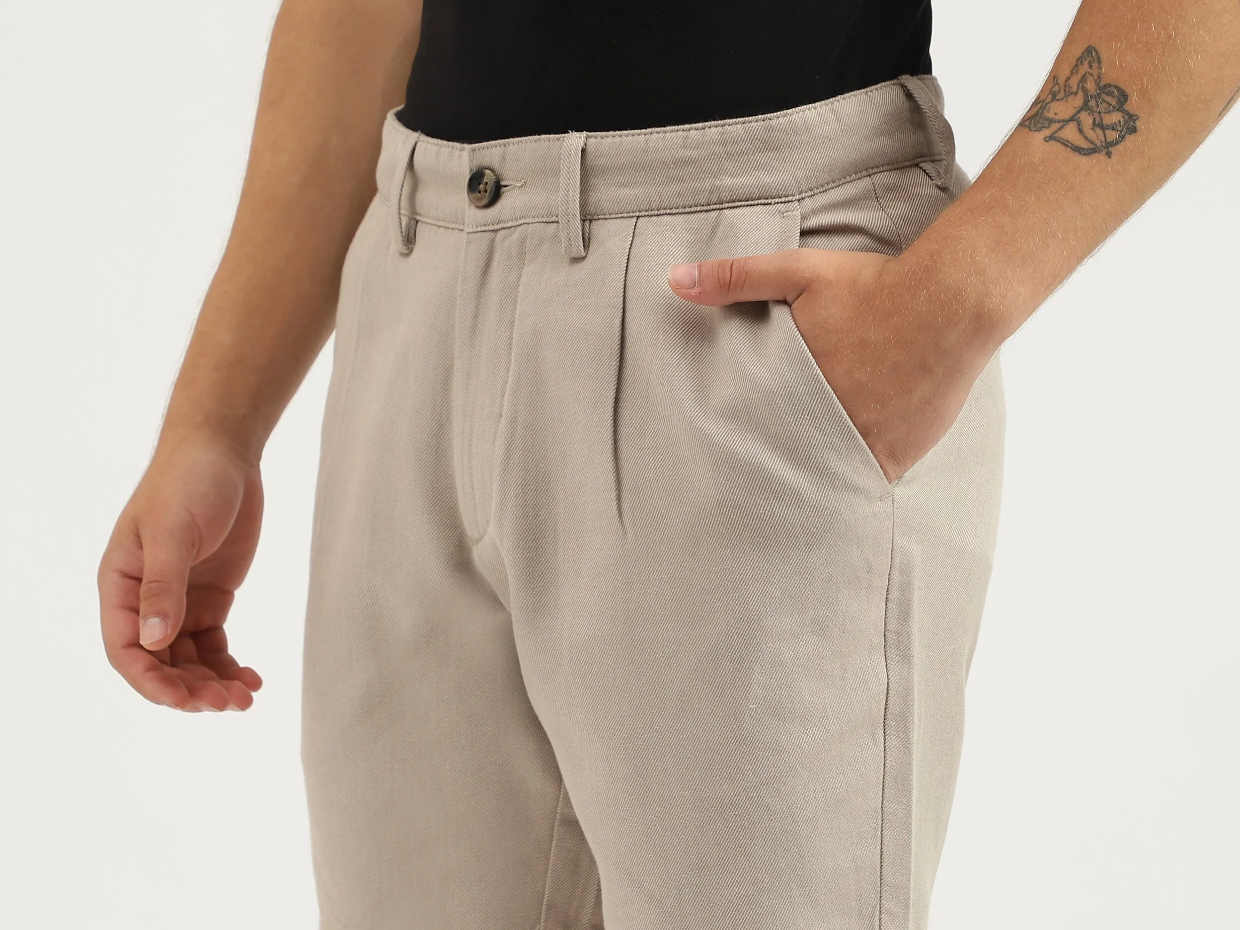 Solid Relaxed Fit Shorts