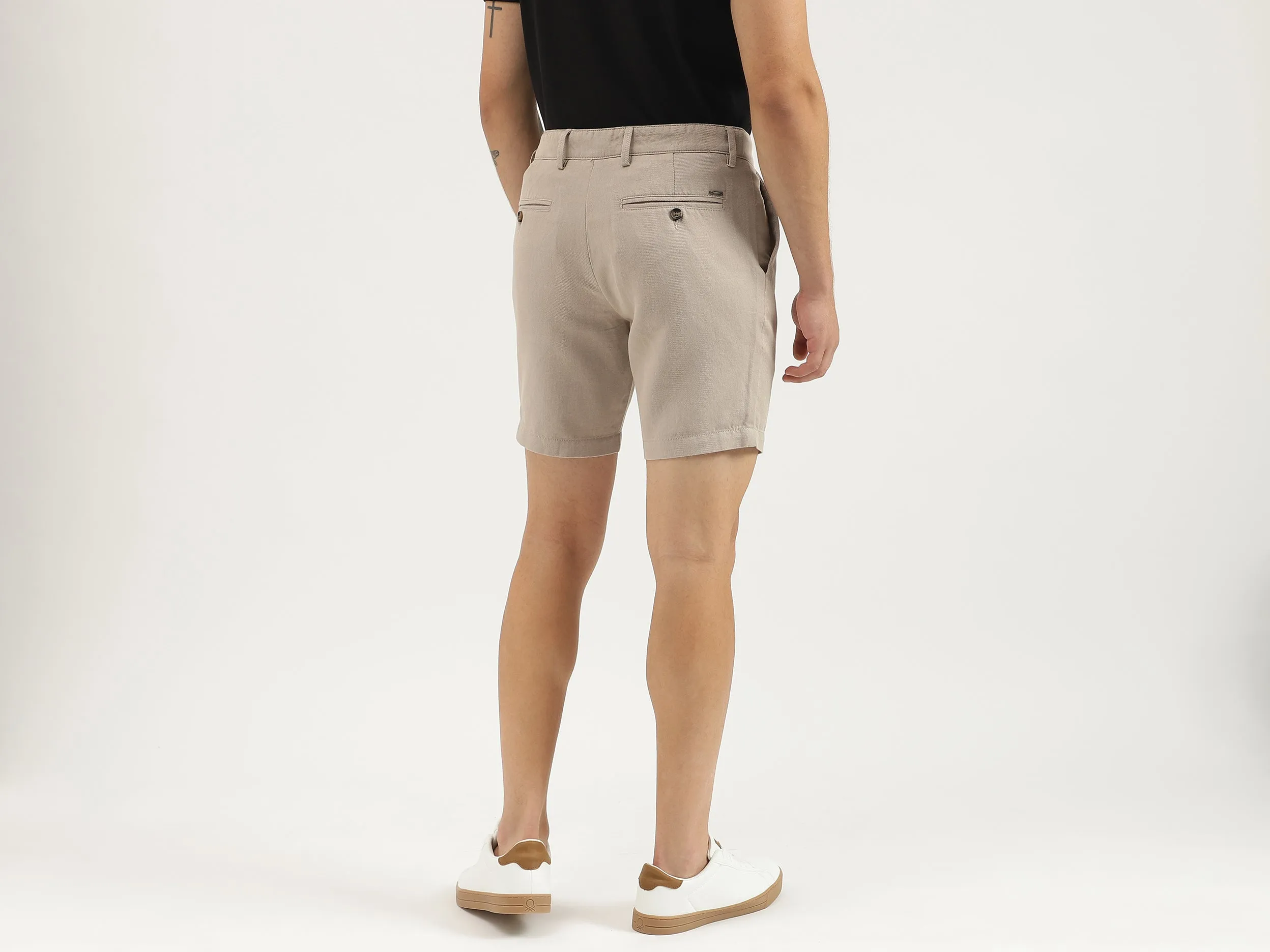 Solid Relaxed Fit Shorts