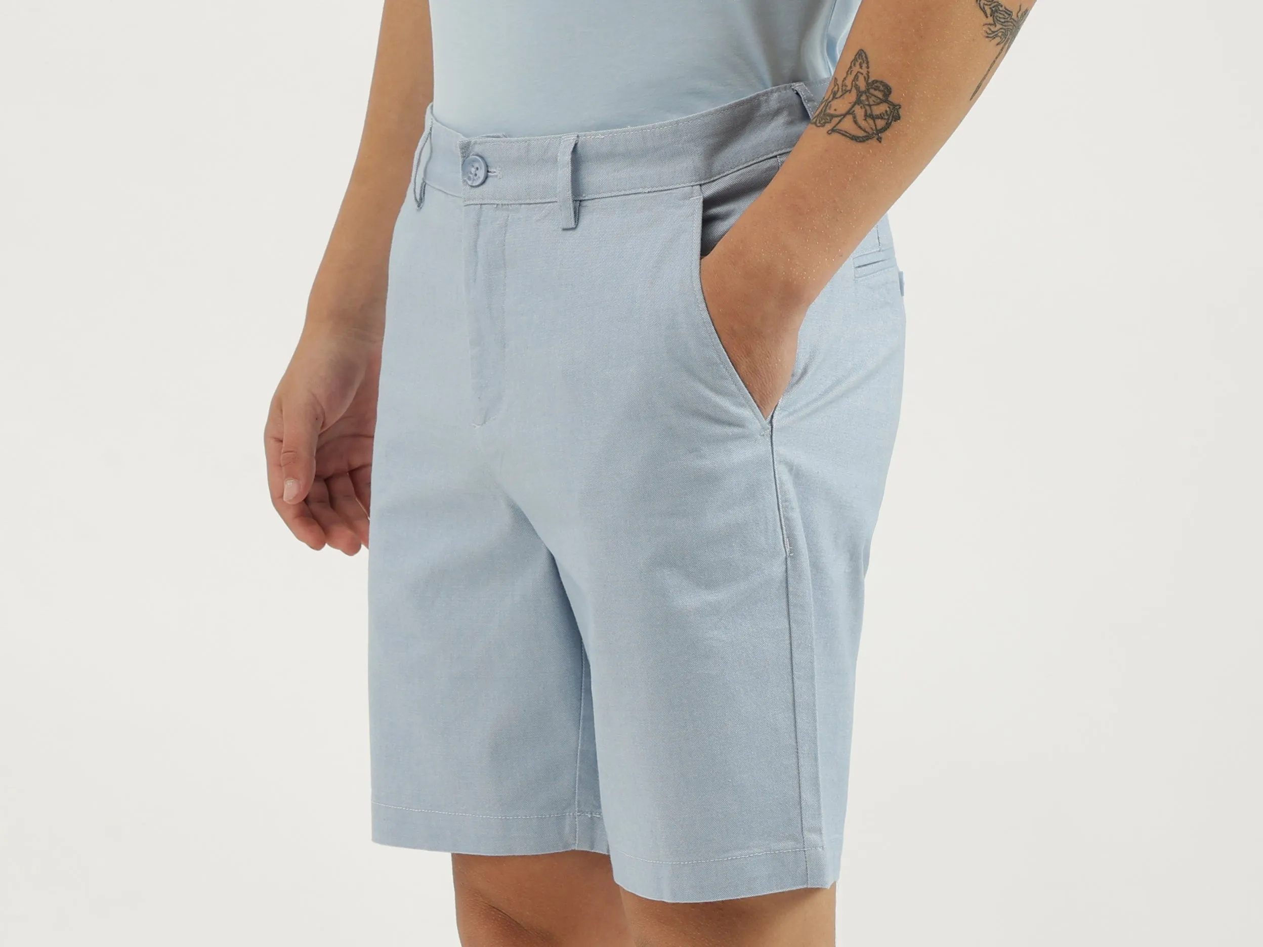 Solid Slim Fit Shorts