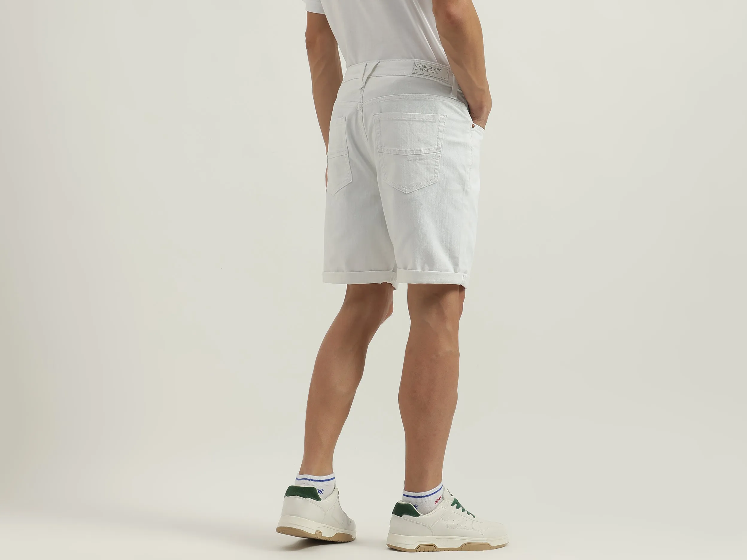 Solid Slim Fit Shorts