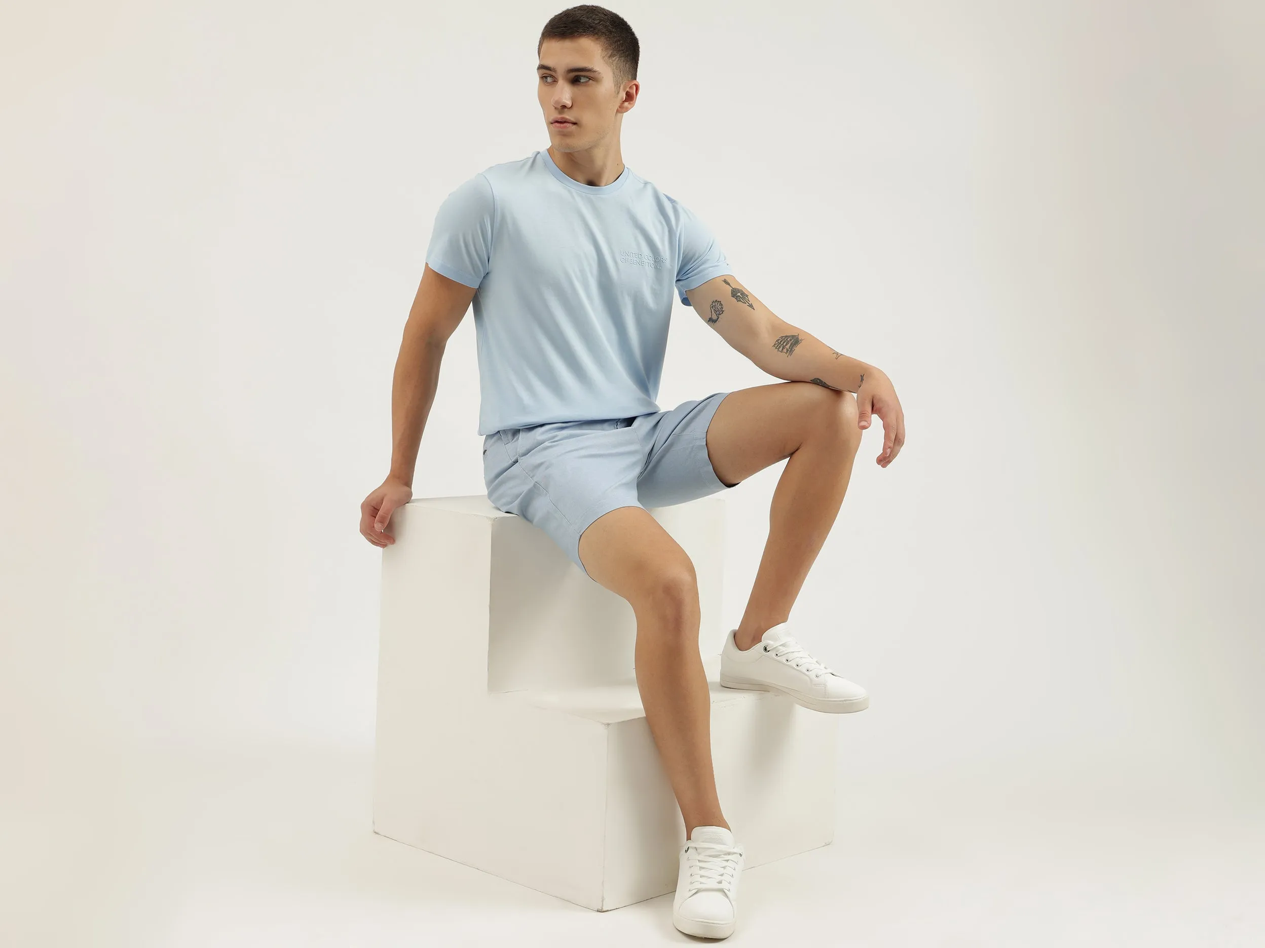 Solid Slim Fit Shorts
