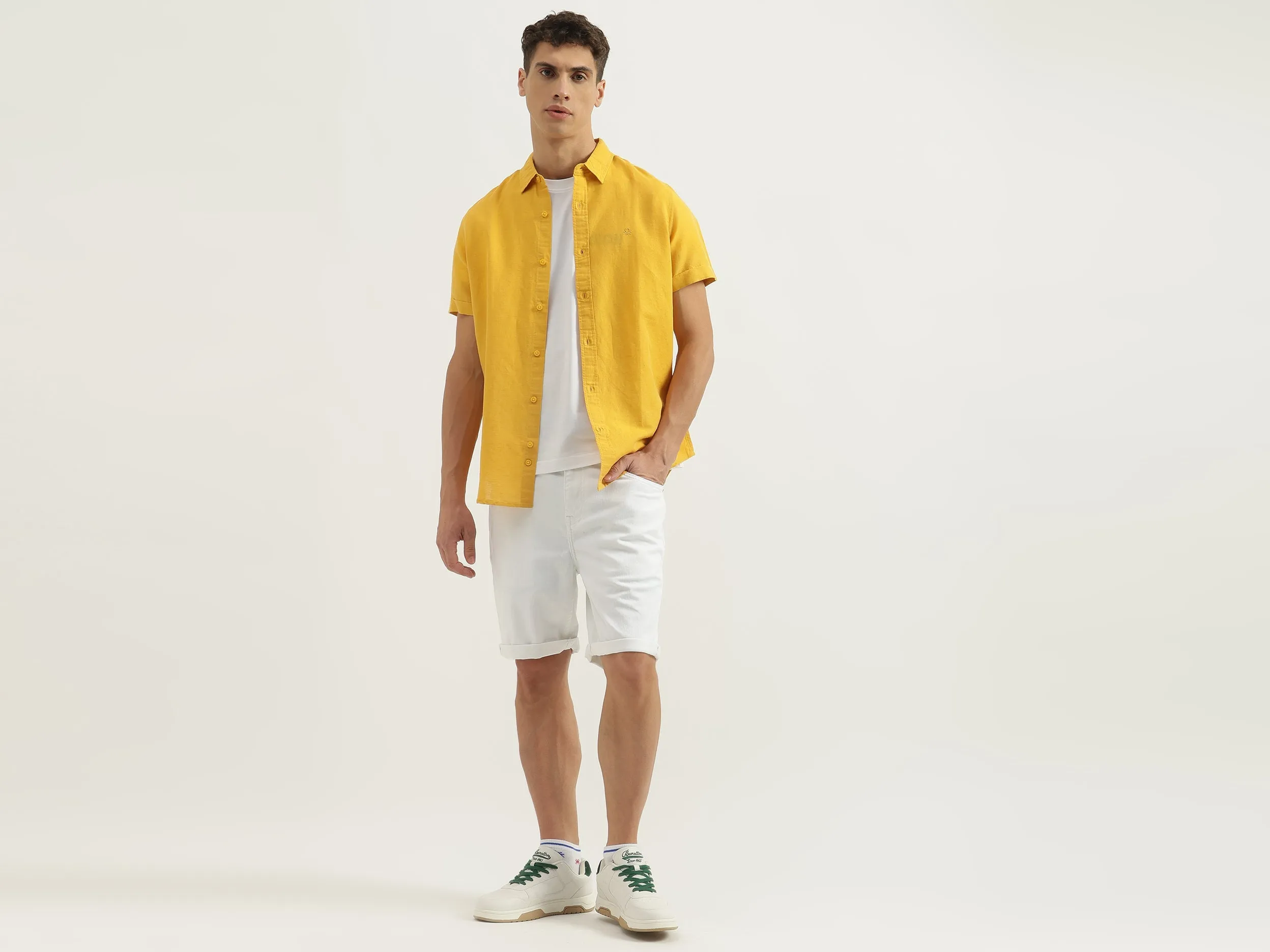 Solid Slim Fit Shorts