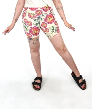 Solomon Street flower print bike shorts size 12