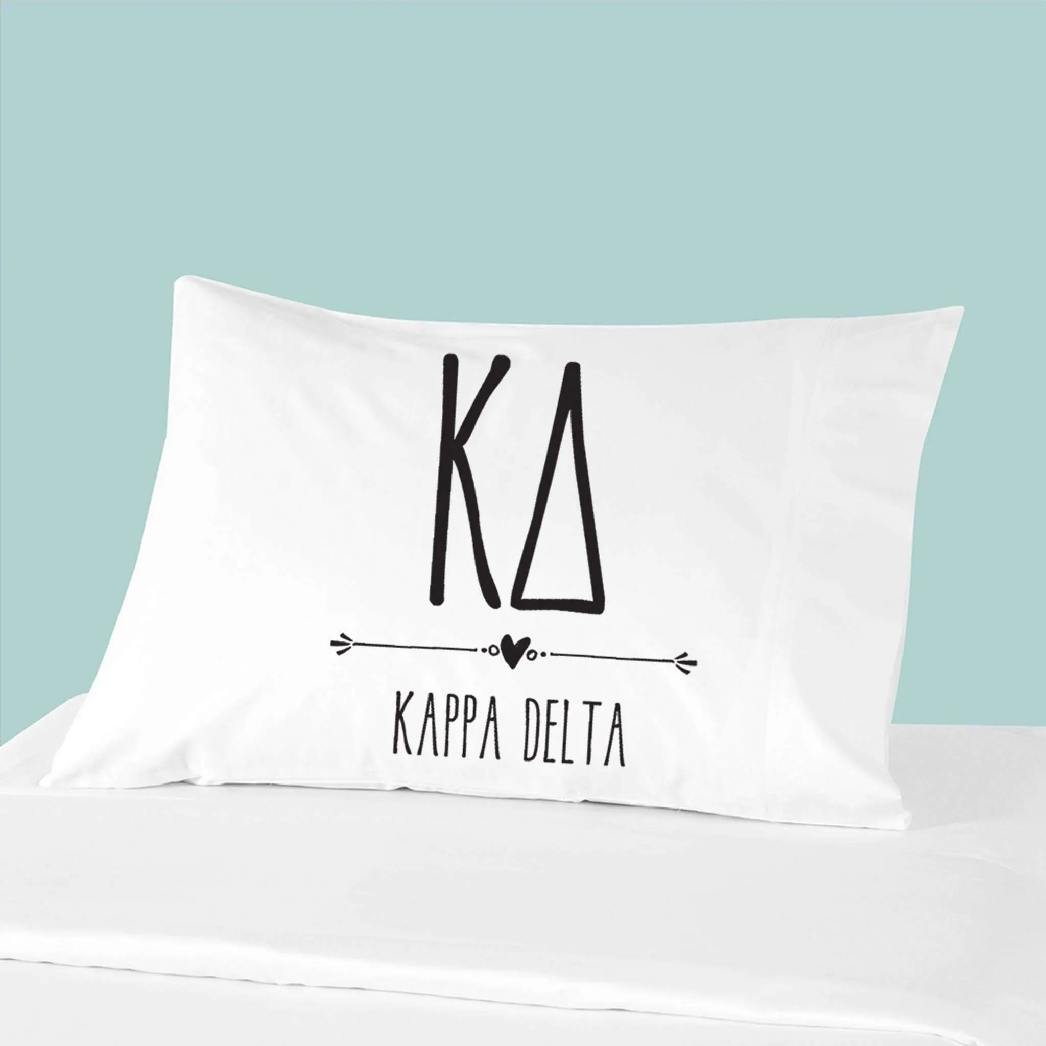Sorority Pillowcases with Greek Letters and Name Design