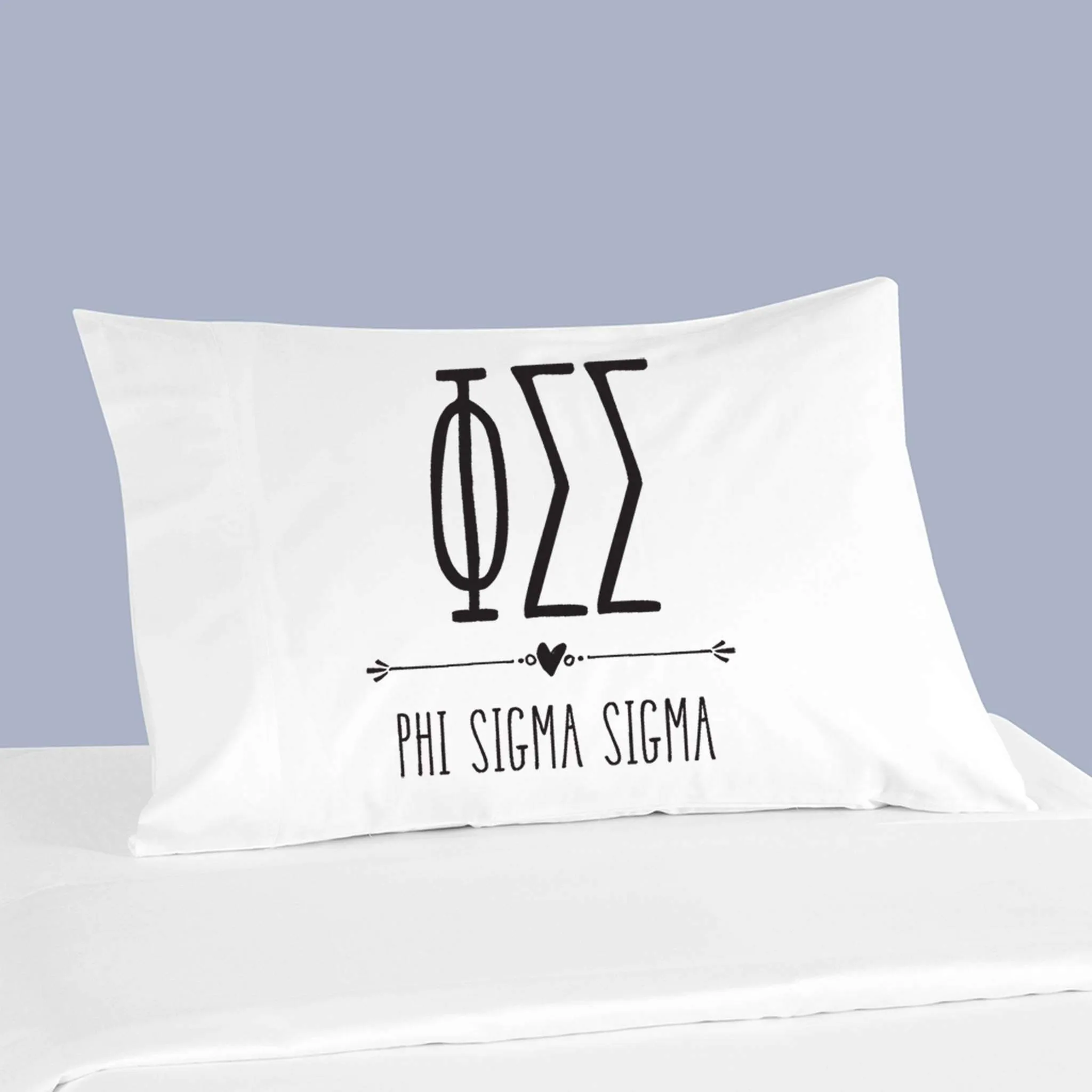 Sorority Pillowcases with Greek Letters and Name Design