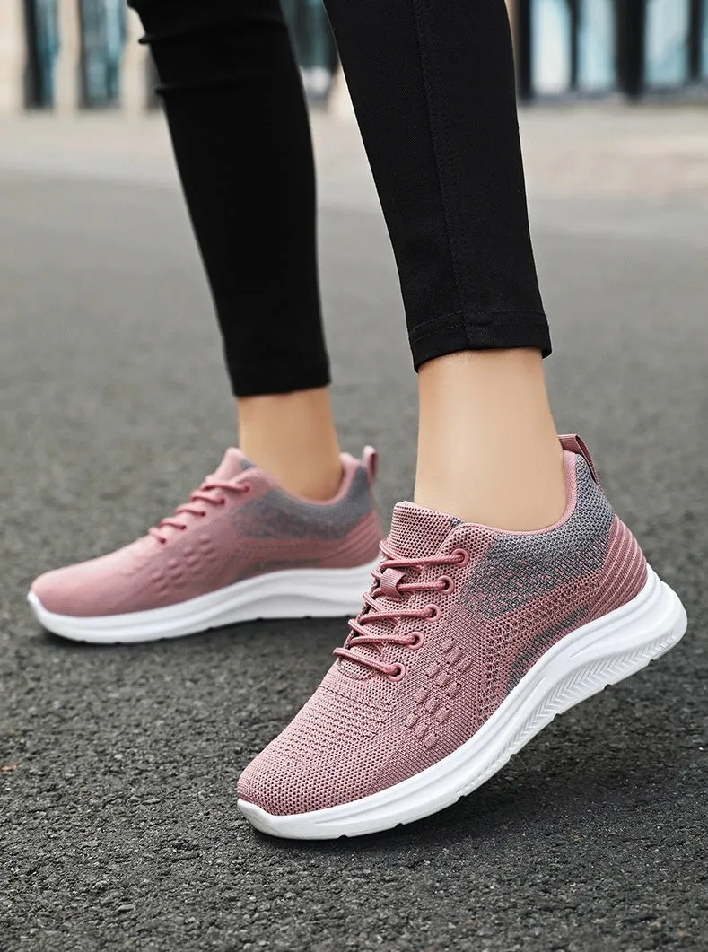 Sporty Two-Tone Sneakers for Women's Ultimate Comfort