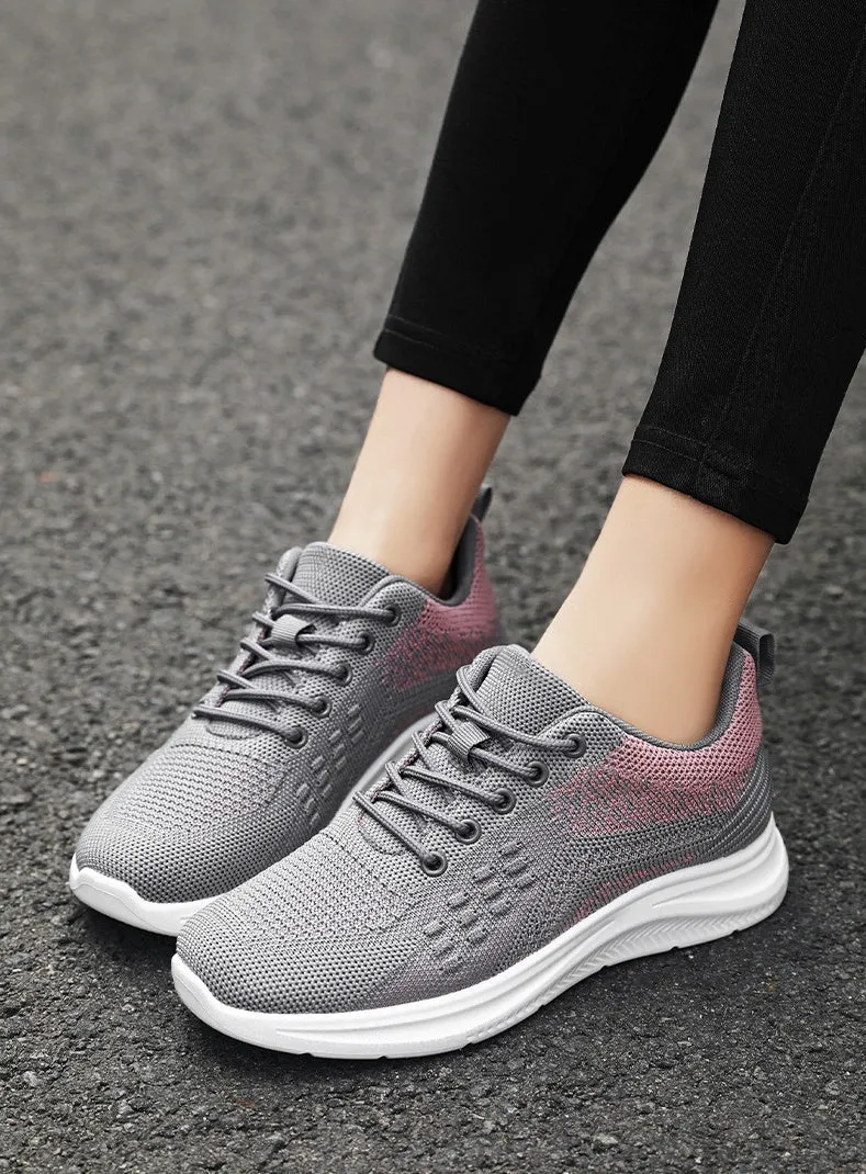 Sporty Two-Tone Sneakers for Women's Ultimate Comfort