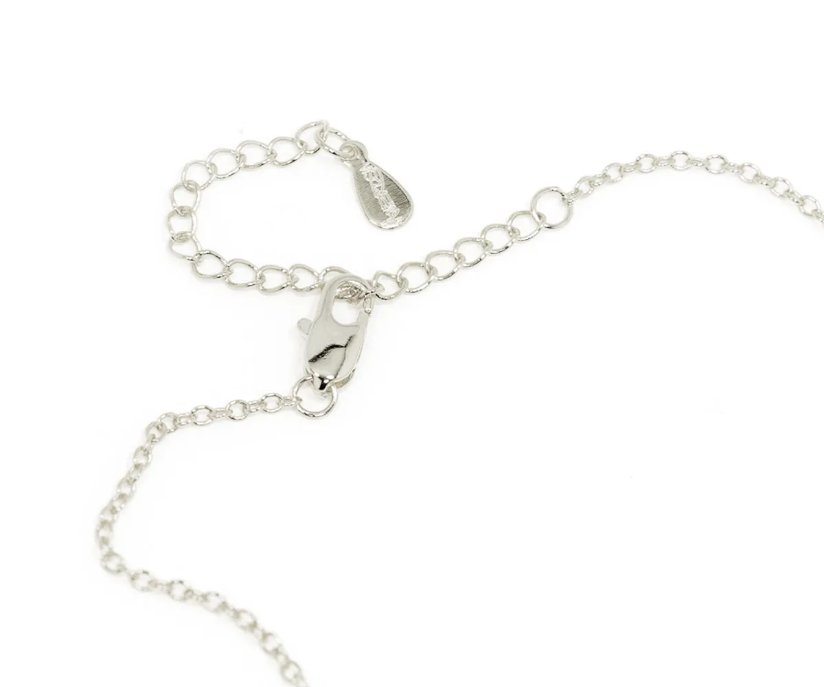 Square Pavé Crystal Necklace