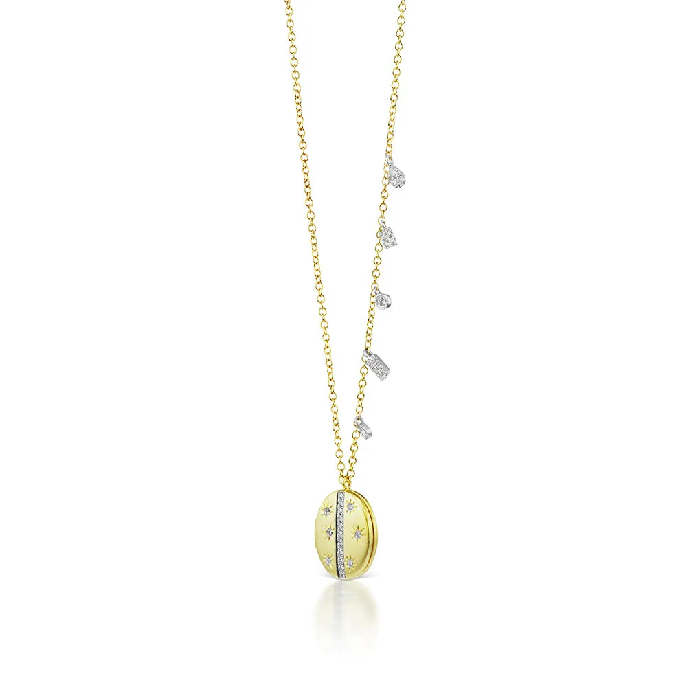 Starburst Locket Necklace