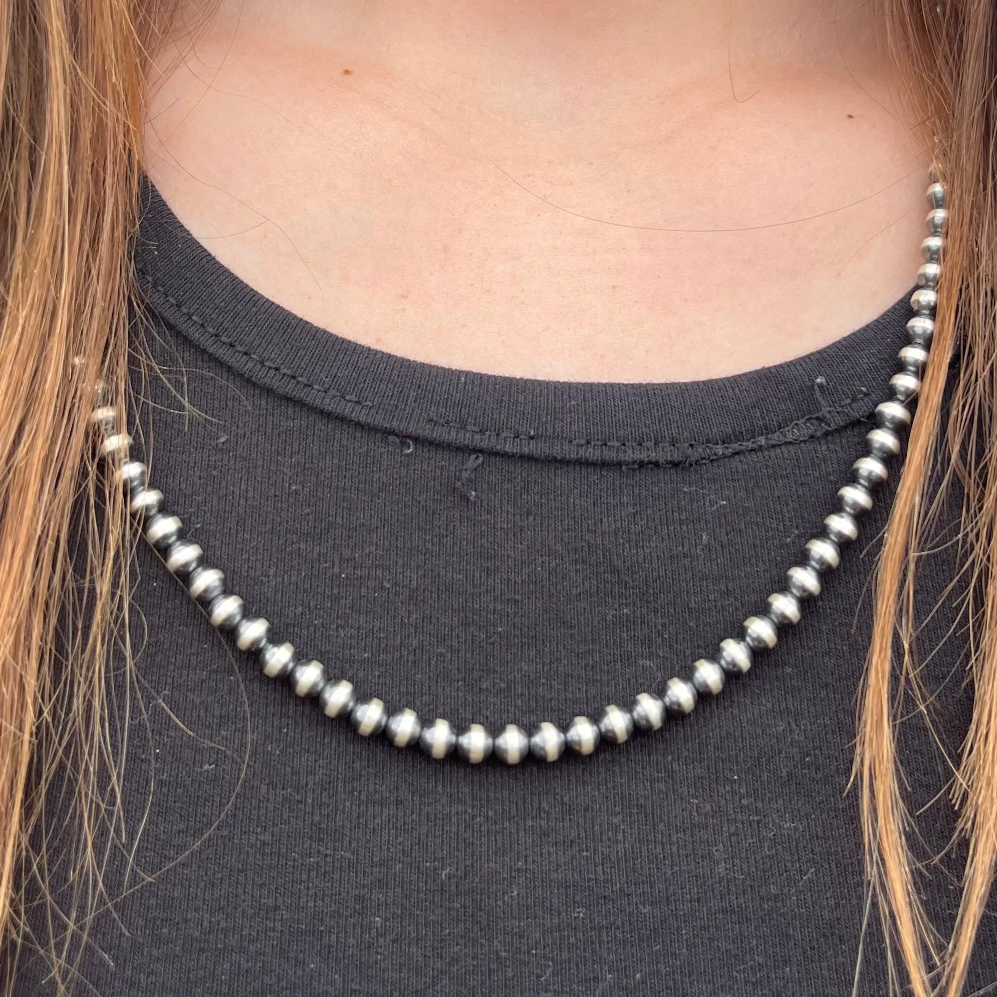 Sterling Silver Beaded Necklace