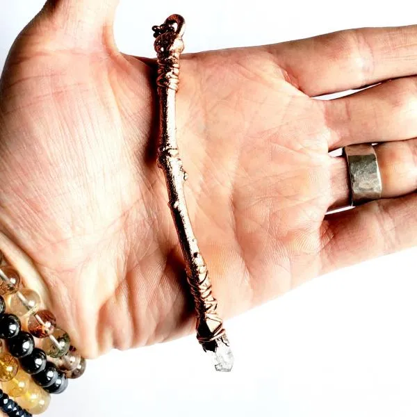 Sticks and Stones Clear Quartz Wand Necklace