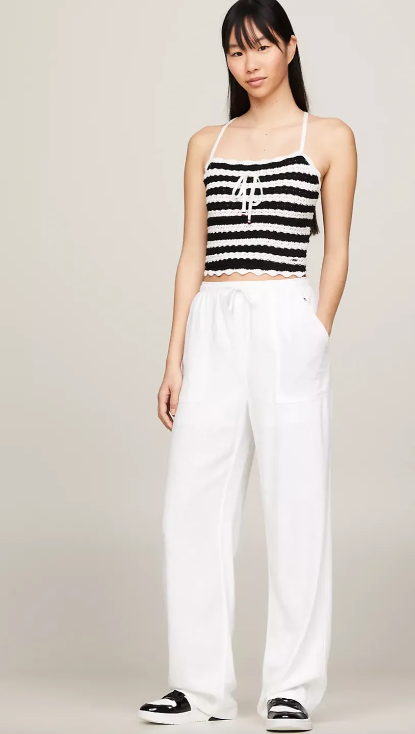Stipe Crochet Top