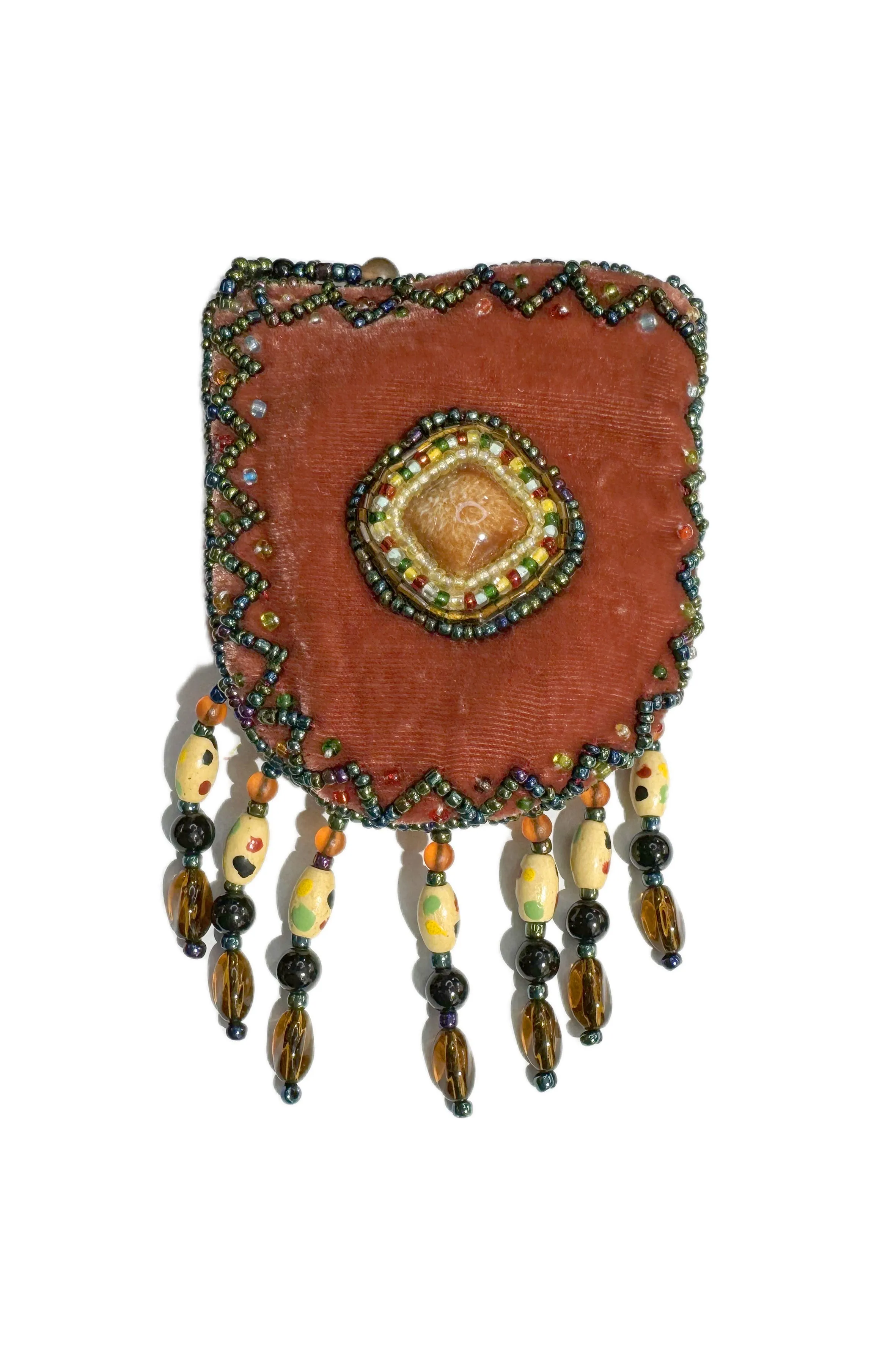 Stone Velvet Small Amulet Bag/Necklaces V0718
