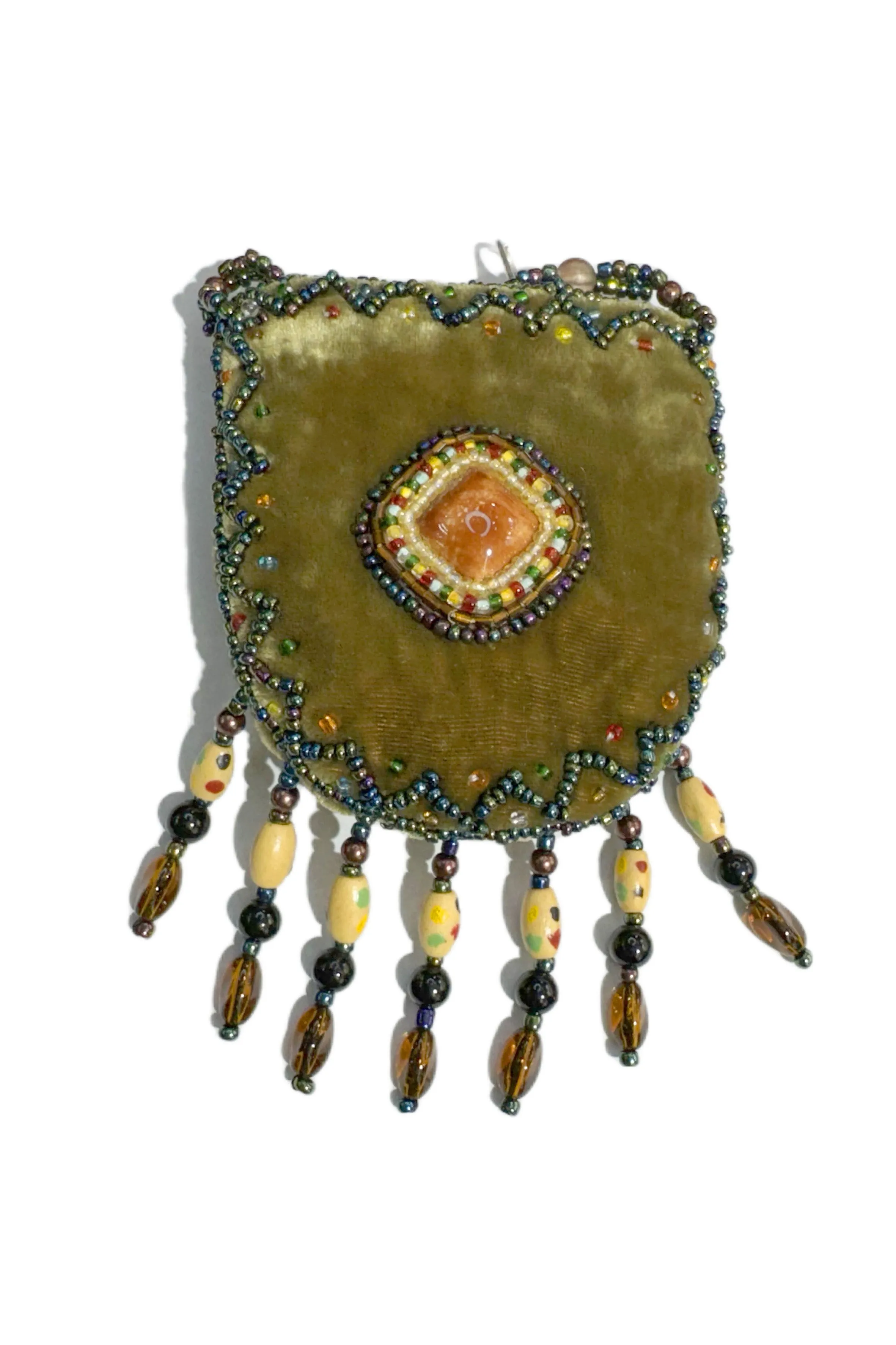 Stone Velvet Small Amulet Bag/Necklaces V0718