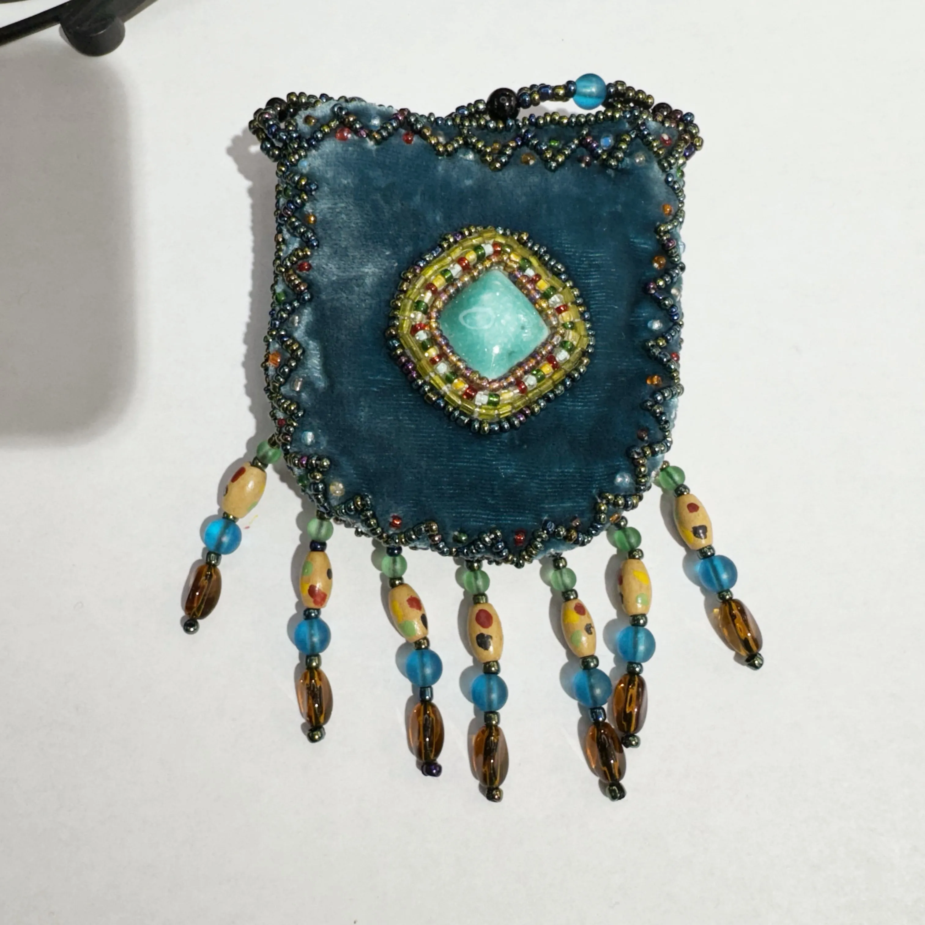 Stone Velvet Small Amulet Bag/Necklaces V0718