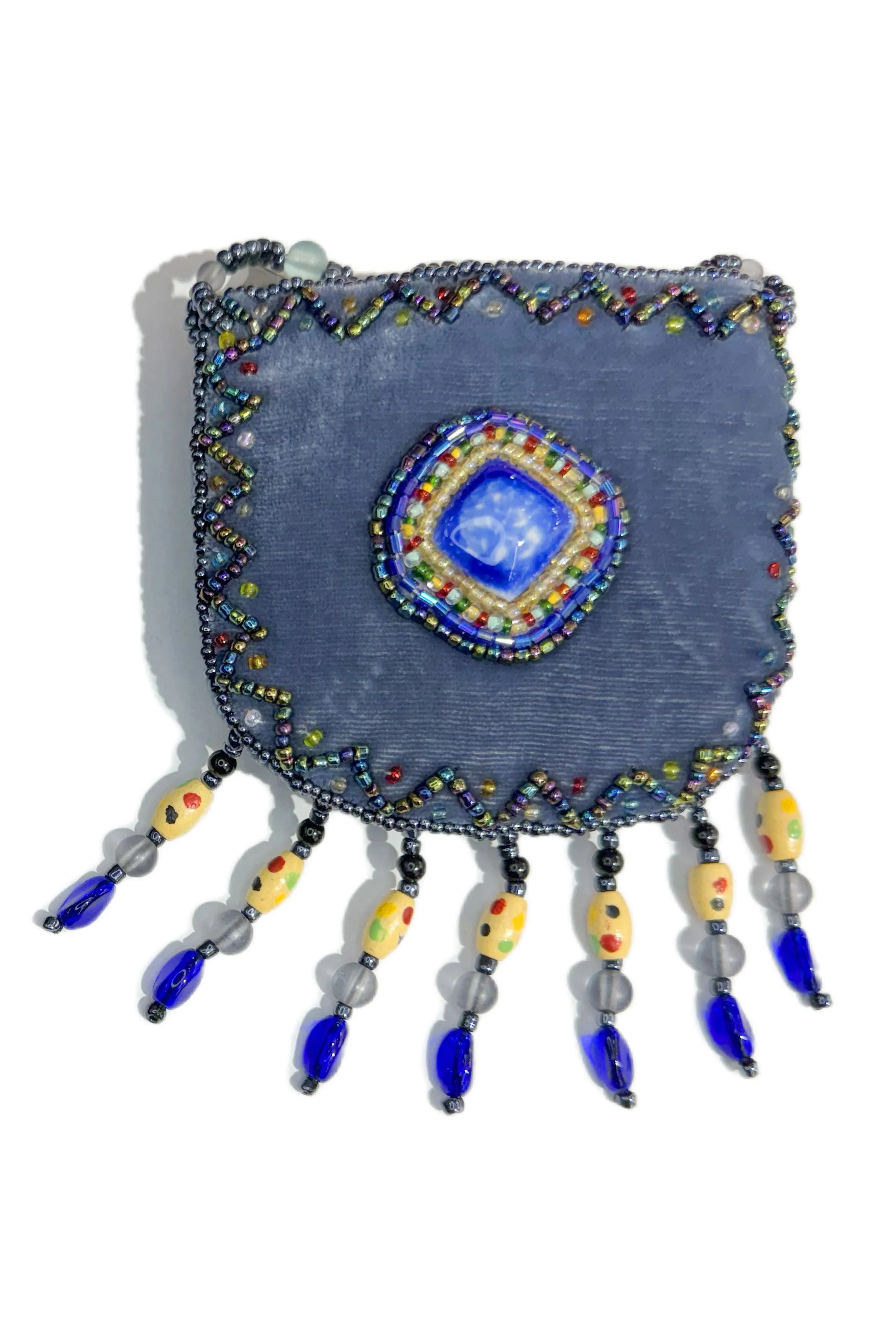 Stone Velvet Small Amulet Bag/Necklaces V0718