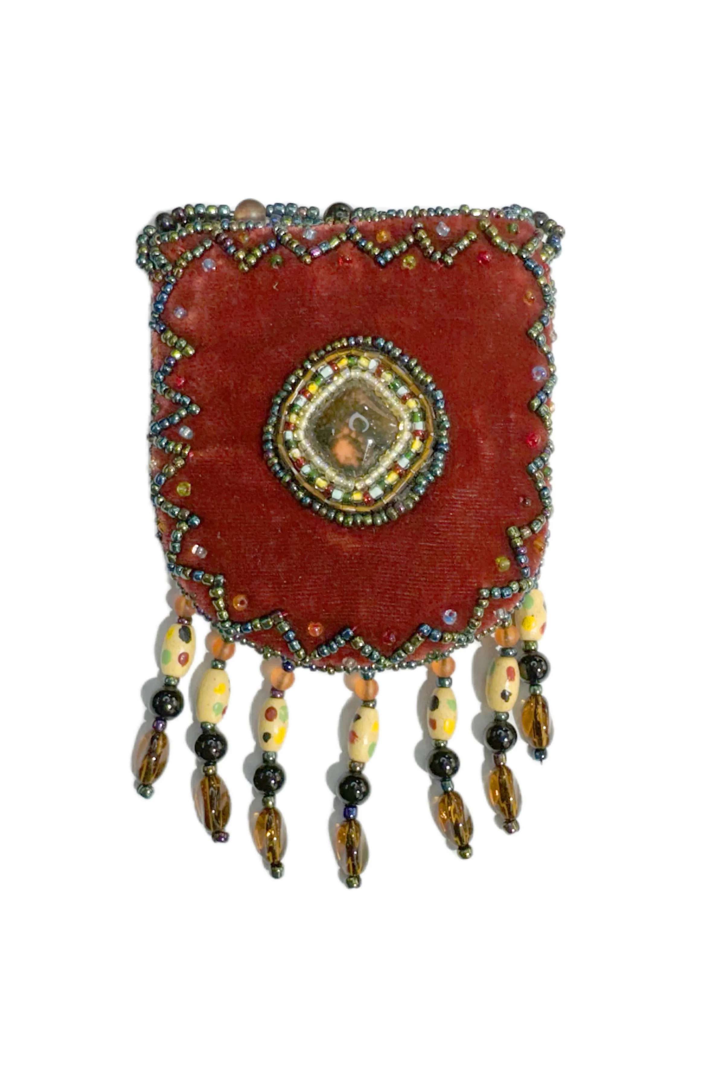 Stone Velvet Small Amulet Bag/Necklaces V0718