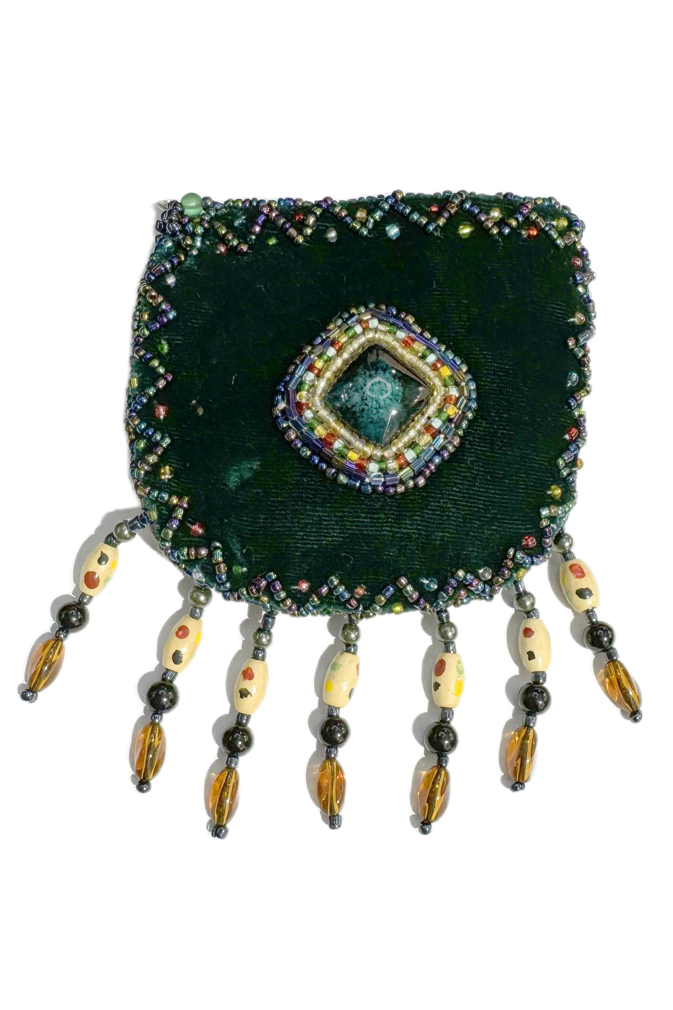 Stone Velvet Small Amulet Bag/Necklaces V0718
